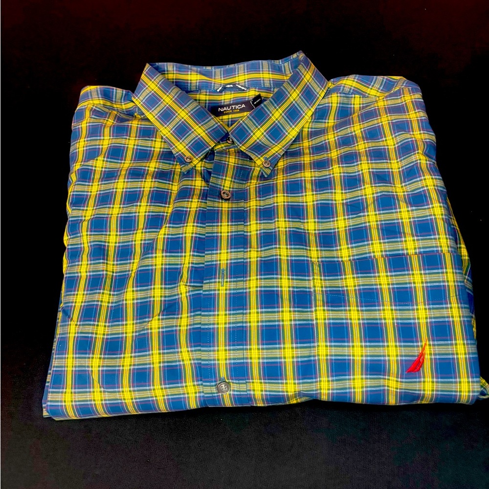 Men Nautica Paul’s Long Sleeve Button Down Shirt